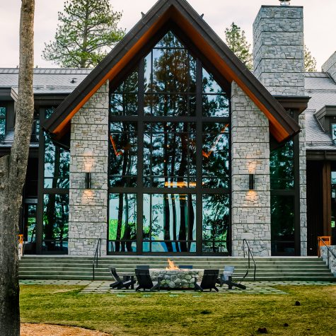 An outdoor view of The Lodge at Edgewood Tahoe