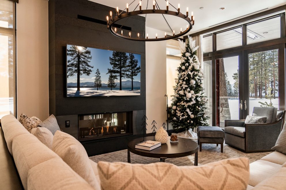 Edgewood villa suite with holiday decor